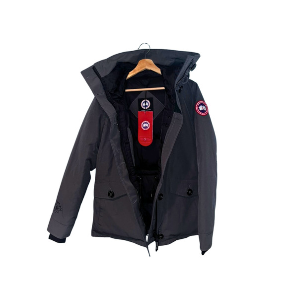 Canada Goose NBA Exclusive Rideau Parka Down 3800L Graphite Size L Women's - Picture 5 of 14